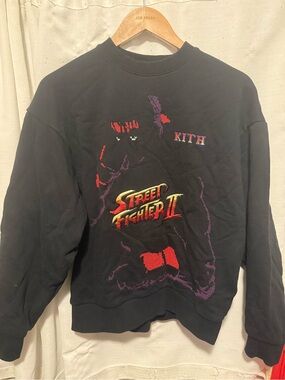 KITH CAPCOM RYU VINTAGE NELSON CREWNECK SWEATER